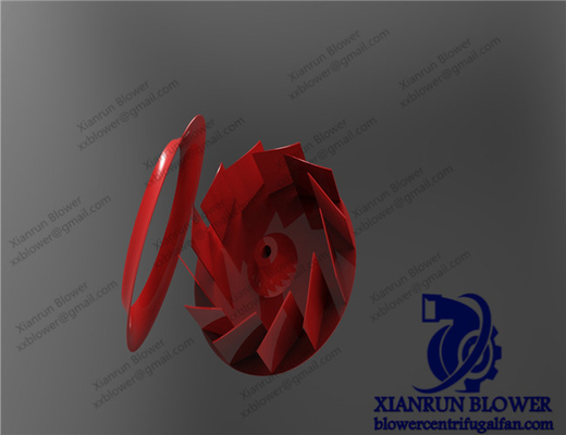 Versletenheidsbestendige laag van centrifuge fan impeller speciale behandeling centrifuge fan accessoires achterwaarts neigend impeller wiel