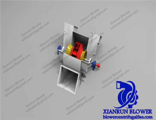 Centrifugaalventilator 380mm3200mm van de hoge drukdubbele toegang Drijvende krachtdiameter