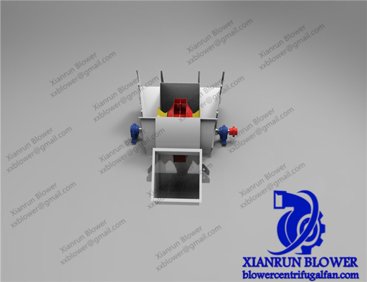 Centrifugaalventilator 380mm3200mm van de hoge drukdubbele toegang Drijvende krachtdiameter