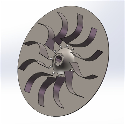 Q345 Centrifugaal van de het Draagvlakdrijvende kracht van Ventilatordelen van de de Knalpottenrotor van de de Kegelrotor Dragende het Lagerdoos