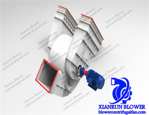 Ventilator van de roestvrij staal de Centrifugaalventilator die achteruit voor Industriële Boiler wordt gebogen