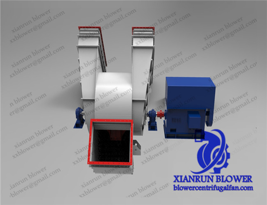Van de de Ventilatorventilator 220V 380V van de staaldubbele toegang Centrifugaal de Kleurendouane 1 Jaargarantie