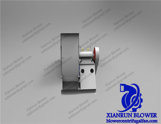 Industriële centrifugaalventilator met hoog luchtvolume en riemaandrijving, ontworpen voor industriële ketels en elektrische luchtblazers ter ondersteuning van apparatuur